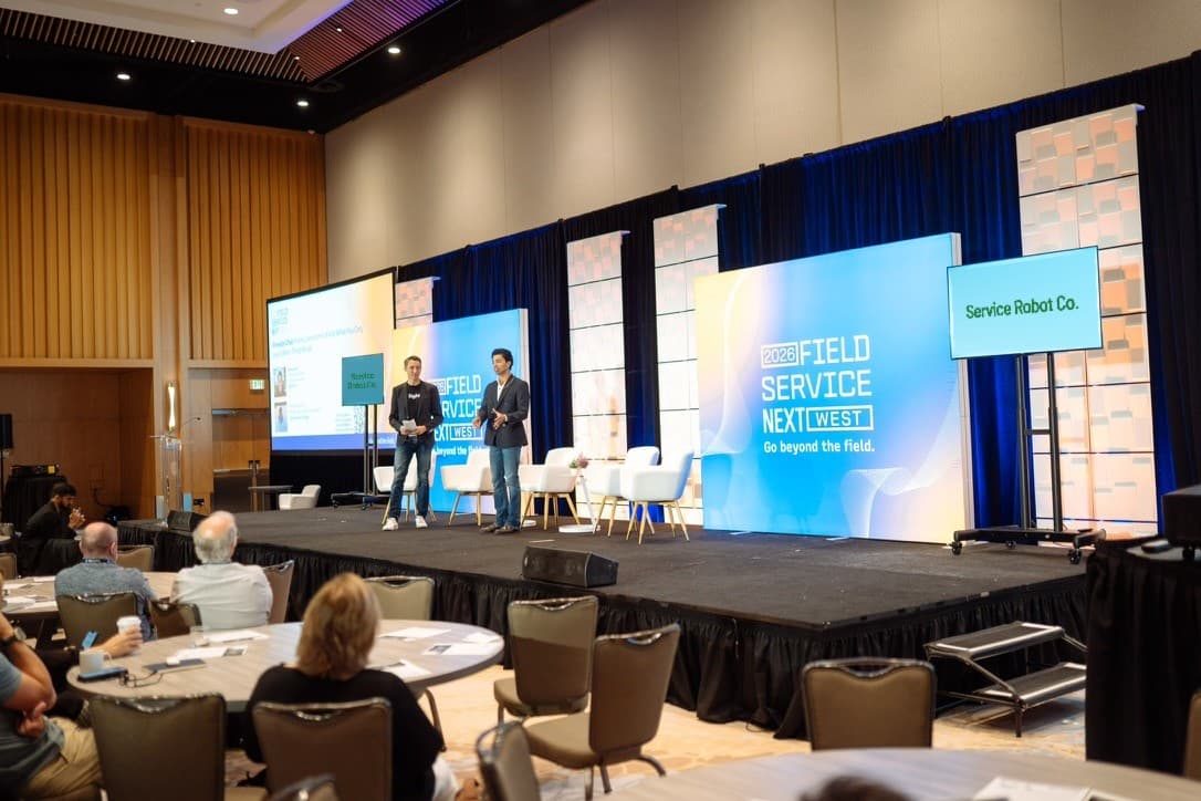 The Field Service Next West 2026 stage and audience during the session