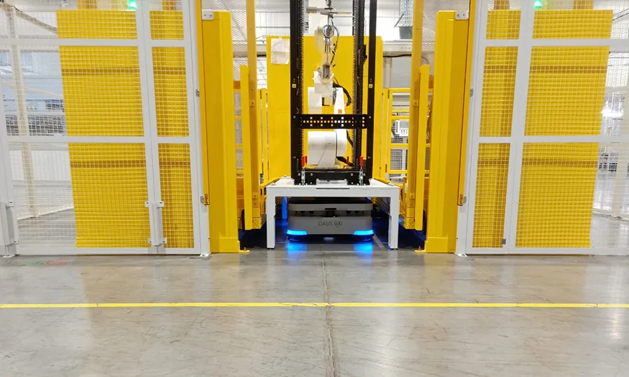 Standard Robots mobile manipulator at a Foxconn factory